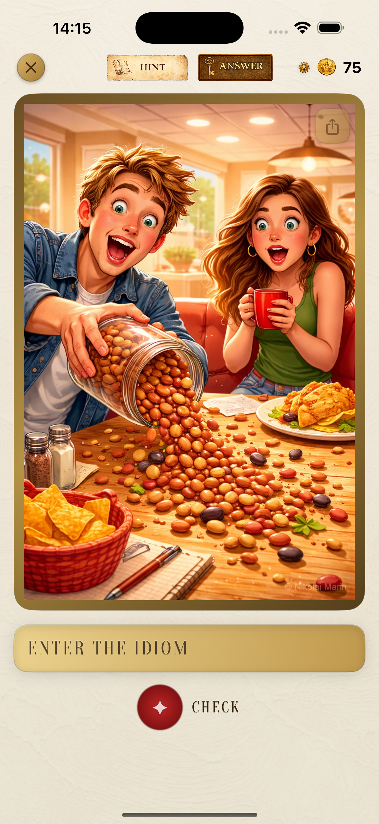 Скриншот приложения Idiomo на iPhone